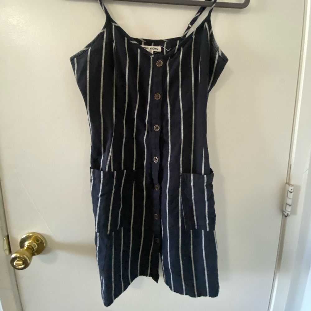 Billabong Striped Button-up Dress